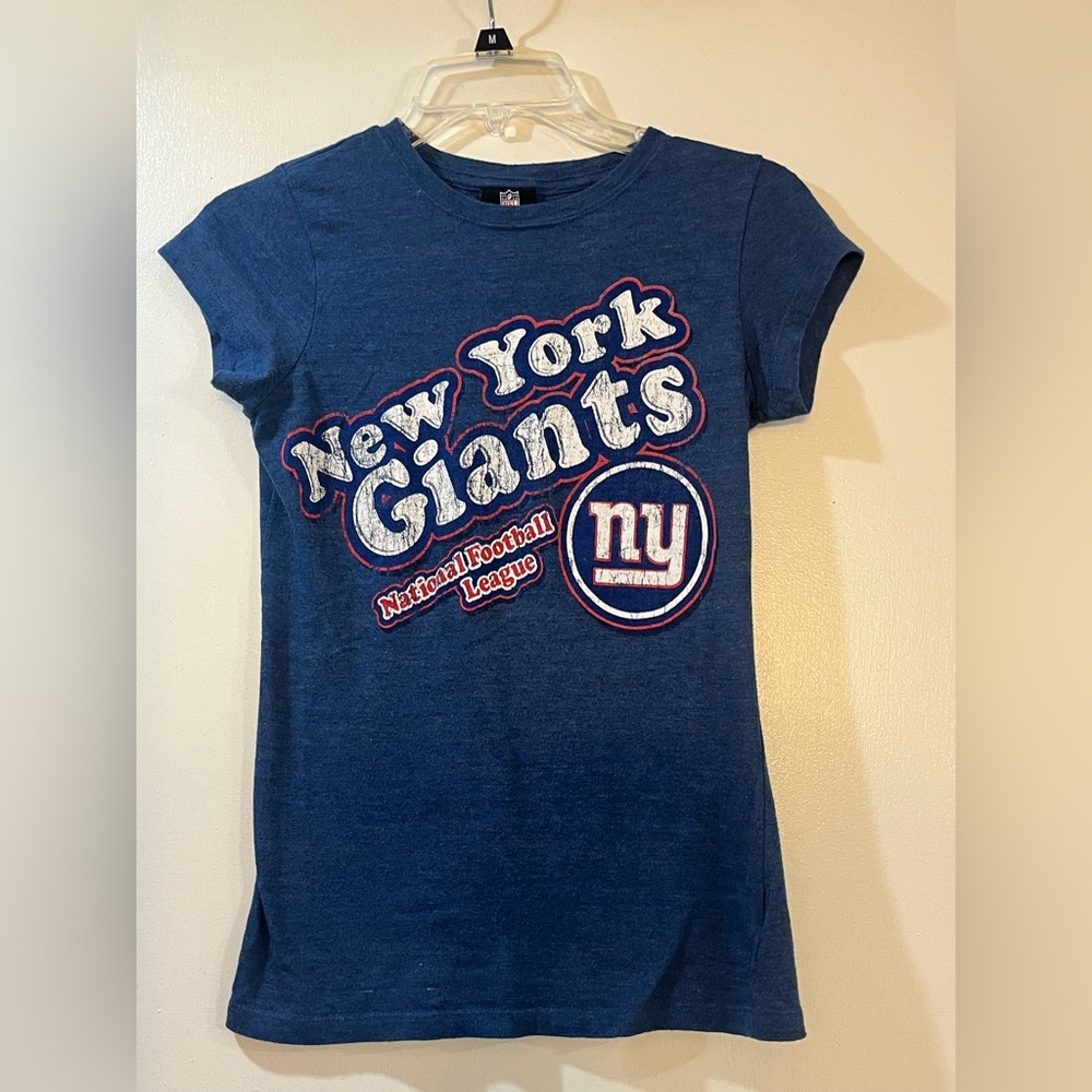 New York Giants NFL Team Apparel Vintage Style Tee Womens Sz Small
